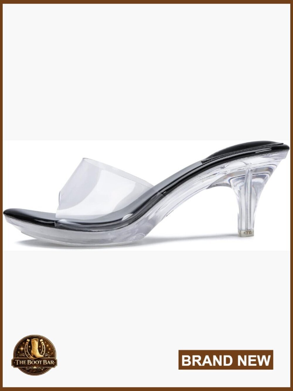 Clear Stiletto Heeled Sandals Open Toe Platform Mules Comfortable Wedding Party